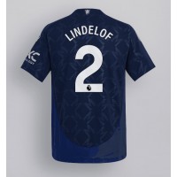 Maglia Calcio Manchester United Victor Lindelof #2 Seconda Divisa 2024-25 Manica Corta